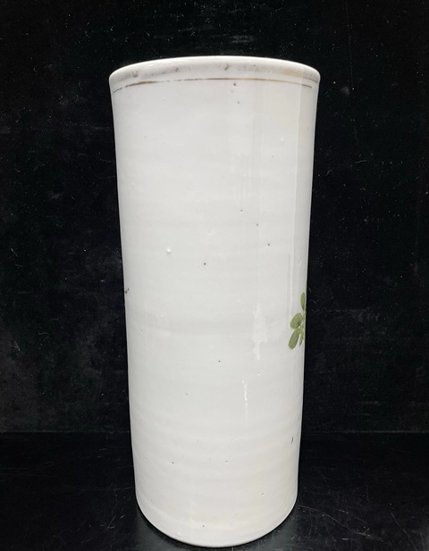 古玩陶瓷粉彩花鳥紋帽筒拍賣,當(dāng)前價(jià)格988元