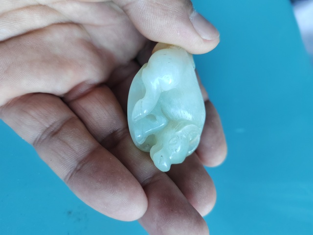古玩玉器和田玉牛把件拍賣，當前價格2688元