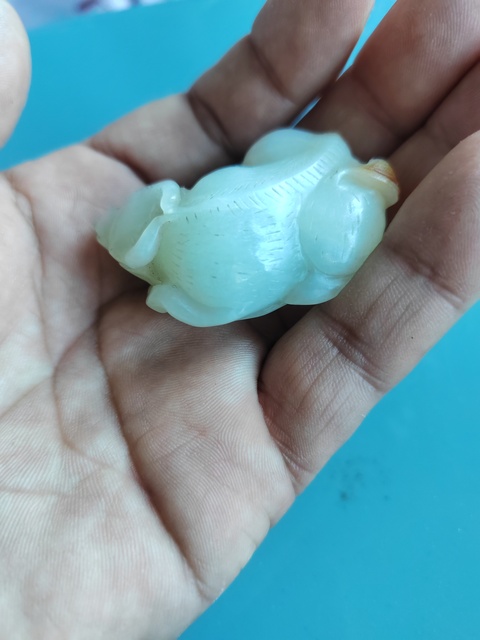 古玩玉器和田玉牛把件拍賣，當前價格2688元