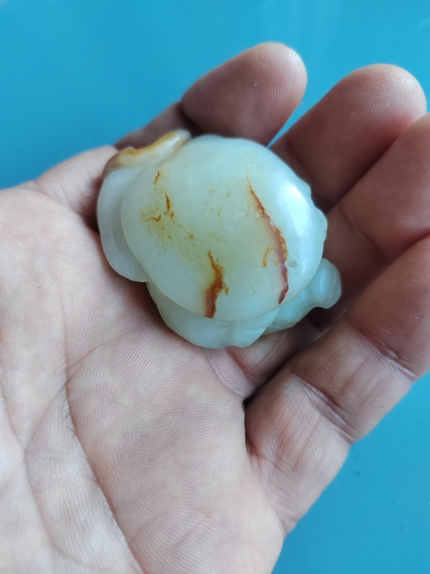 古玩玉器和田玉牛把件拍賣，當前價格2688元