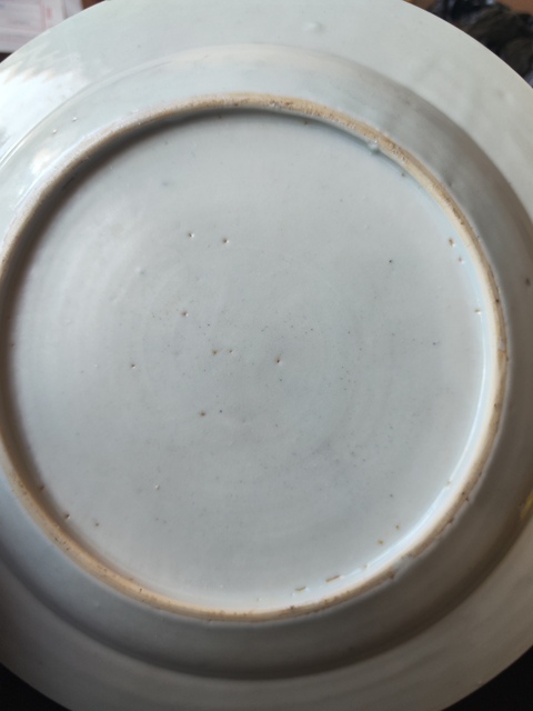 古玩陶瓷清雍正 粉彩花卉紋折沿盤拍賣，當(dāng)前價(jià)格3200元