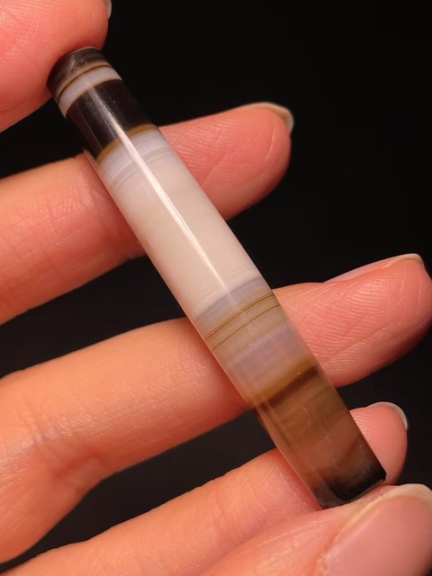古玩玉器瑪瑙管珠拍賣，當前價格5888元