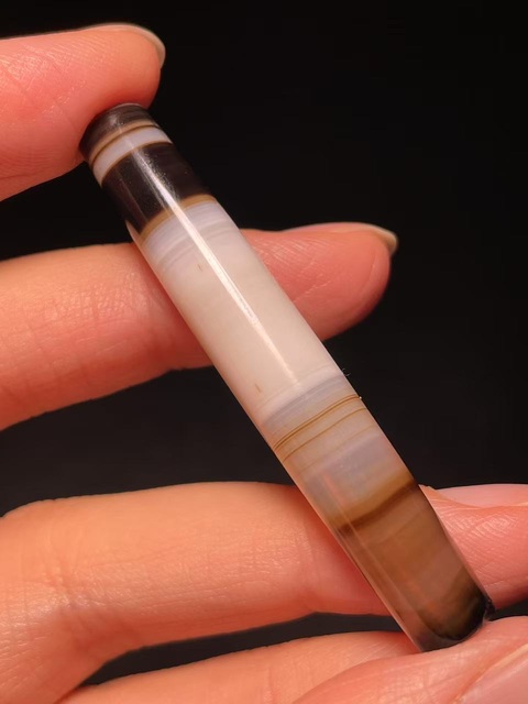 古玩玉器瑪瑙管珠拍賣，當前價格5888元