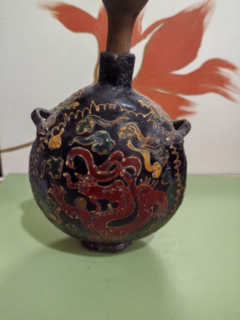古玩陶瓷雙系瓶拍賣,當(dāng)前價(jià)格280元