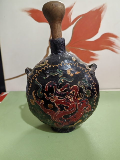 古玩陶瓷雙系瓶拍賣,當(dāng)前價(jià)格280元