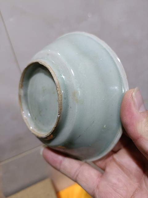 古玩陶瓷館藏級精品南宋龍泉粉青釉直壁洗拍賣，當前價格2800元