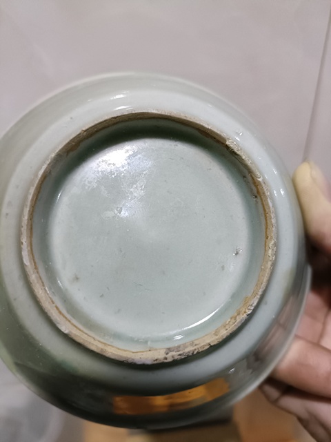 古玩陶瓷館藏級精品南宋龍泉粉青釉直壁洗拍賣，當前價格2800元