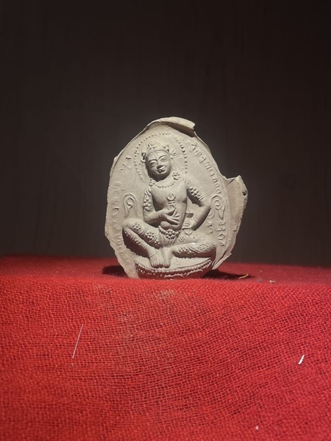 古玩雜項宋元.金剛薩垛擦擦(文殊菩薩化身)拍賣,當前價格550元