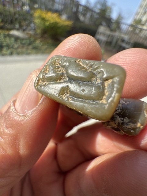 古玩雜項夏代，雙獸頭鈕印（珠博入盒）拍賣，當前價格11000元