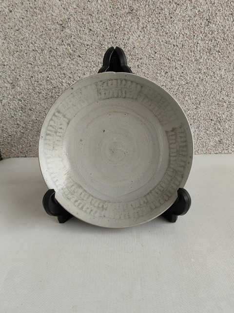 古玩陶瓷青花壽字紋盤拍賣,當前價格298元
