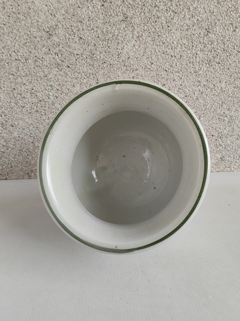 古玩陶瓷釉下彩竹報平安圖花囊拍賣,當前價格480元