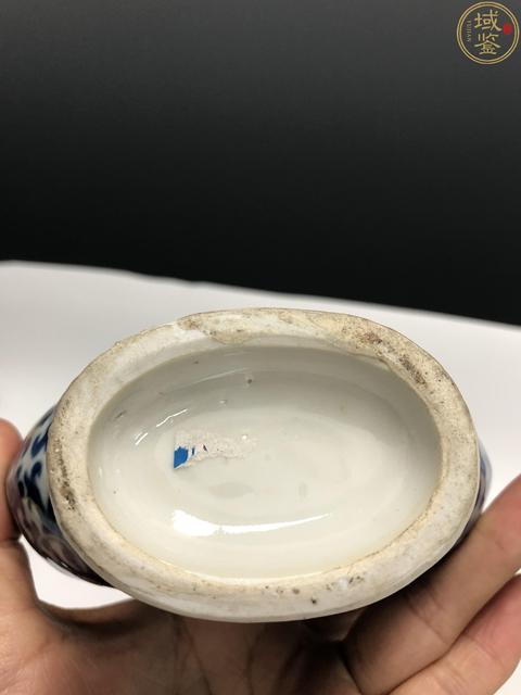 古玩陶瓷晚清·青花三娘教子紋抱月瓶拍賣，當前價格2998元