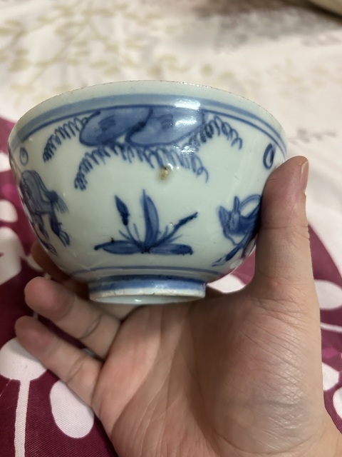古玩陶瓷青花牧牛圖茶碗拍賣,當前價格9500元