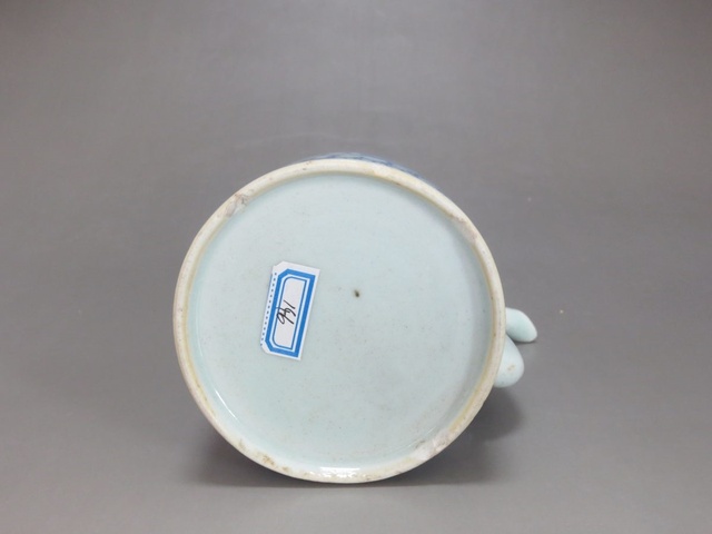 古玩陶瓷青花纏枝花卉紋酒壺拍賣，當前價格866元