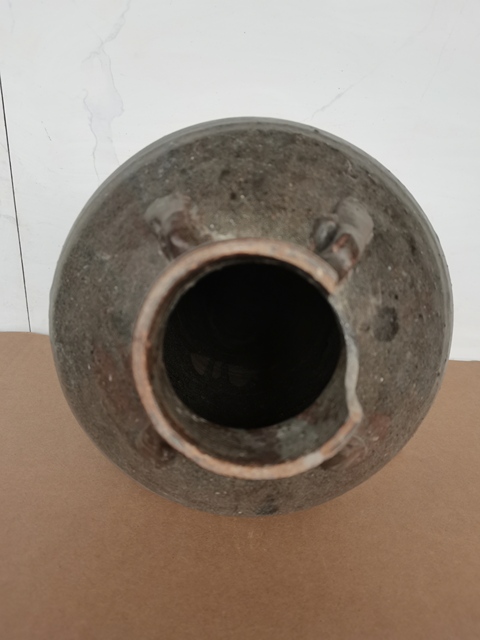 古玩陶瓷宣州窯褐釉四系罐拍賣，當前價格0元