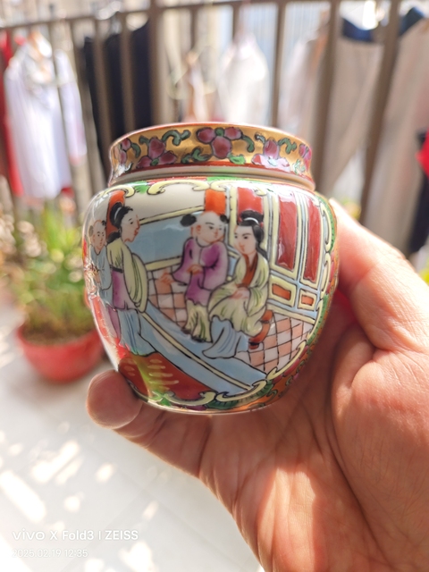 古玩陶瓷青花花鳥紋花觚拍賣,當前價格518元