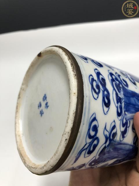古玩陶瓷晚清·青花八仙人物紋茶葉罐拍賣,當前價格4188元