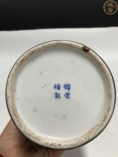 古玩陶瓷晚清·青花八仙人物紋茶葉罐拍賣,當前價格4188元