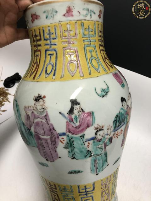 古玩陶瓷粉彩祝壽圖尊拍賣,當前價格13888元