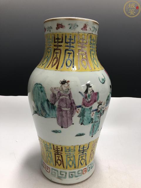 古玩陶瓷粉彩祝壽圖尊拍賣,當前價格13888元