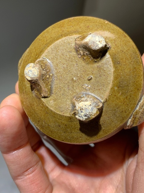 古玩陶瓷明末清初·茶葉末釉獅耳爐拍賣,當前價格2888元