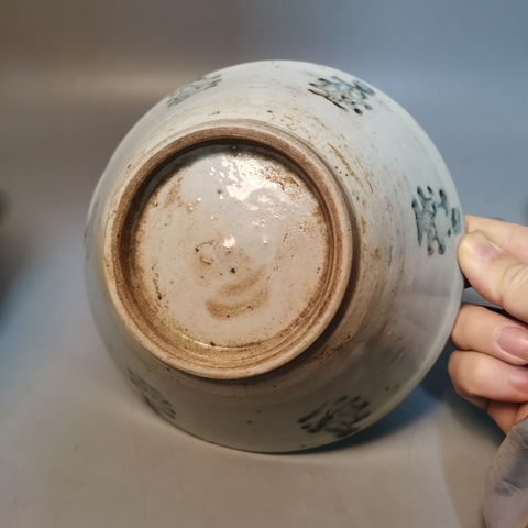 古玩陶瓷【精品龍泉】明代龍泉青瓷青花茶洗拍賣,當(dāng)前價格139元