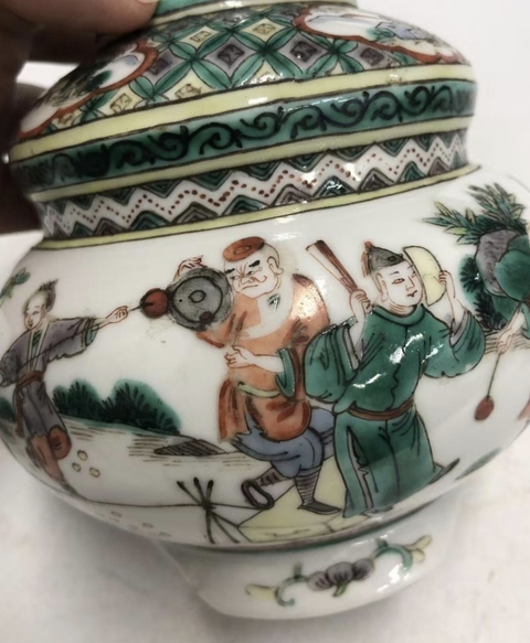 古玩陶瓷清晚-五彩人物故事紋葫蘆瓶拍賣,當(dāng)前價(jià)格13699元