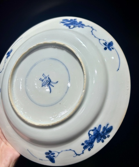 古玩陶瓷康熙時期飛黃騰達青花盤拍賣,當(dāng)前價格2688元