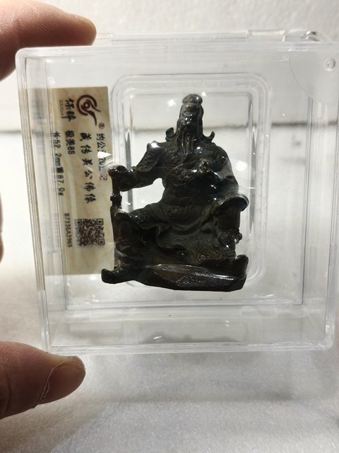 古玩雜項銅關公佛像拍賣,當前價格398元