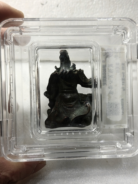 古玩雜項銅關公佛像拍賣,當前價格398元