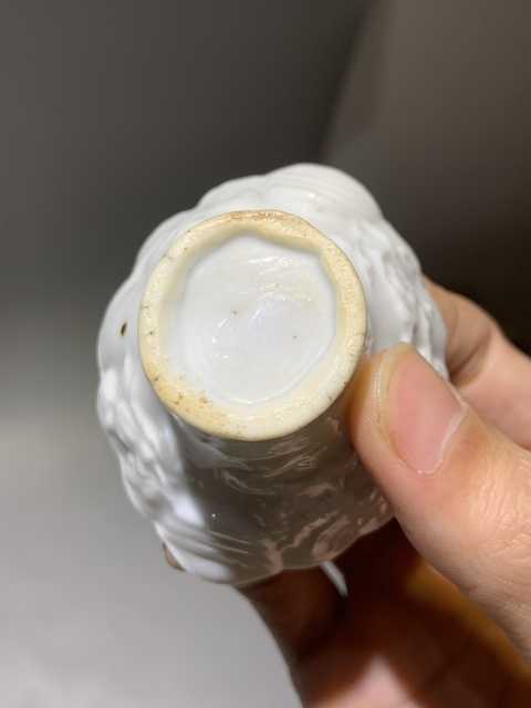 古玩陶瓷清早期德化窯白釉龍鳳呈祥X角杯拍賣,當前價格999元