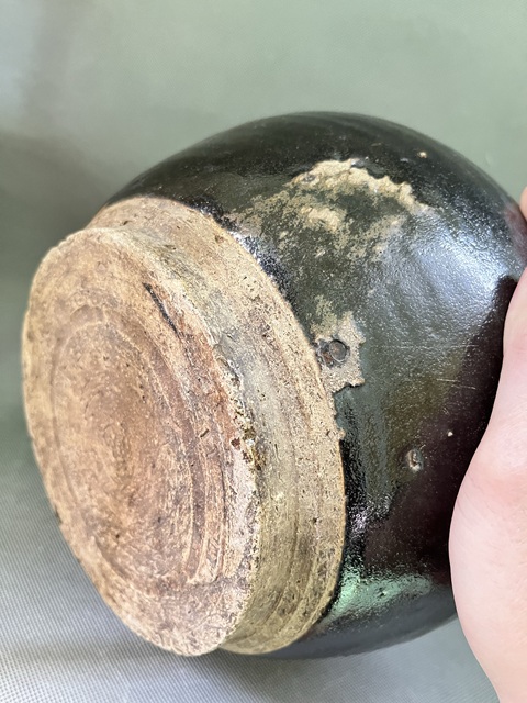 古玩陶瓷明~磁州窯黑釉嘟嚕瓶拍賣，當前價格1288元
