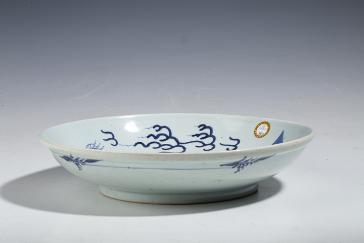 古玩陶瓷清乾隆·青花獅子繡球紋盤(pán)拍賣(mài),當(dāng)前價(jià)格1776元