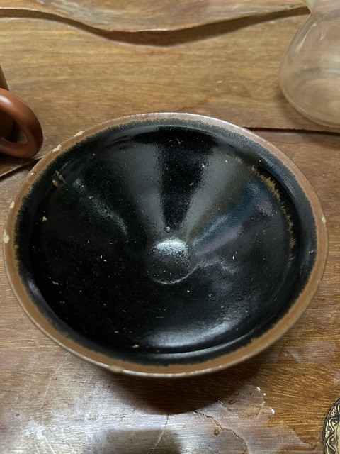 古玩陶瓷黑釉茶盞拍賣，當前價格12000元
