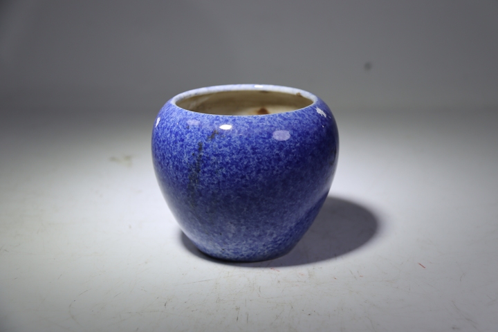 古玩陶瓷吹藍釉水盂拍賣，當前價格2680元