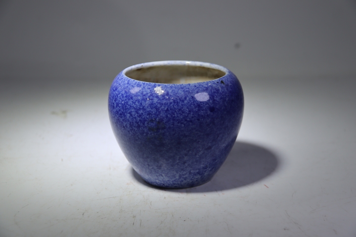 古玩陶瓷吹藍釉水盂拍賣，當前價格2680元