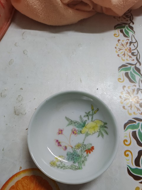 古玩陶瓷粉彩虞美人花卉紋碟拍賣,當前價格2000元