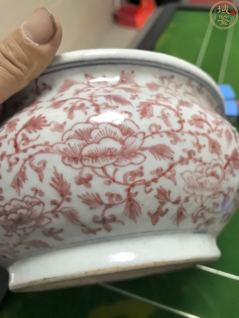 古玩陶瓷青花釉里紅香爐拍賣，當前價格999元