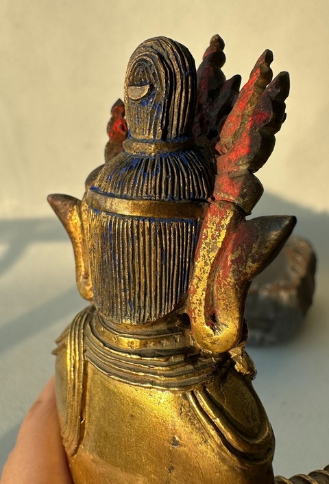 古玩銅器銅鎏金旃檀佛造像拍賣，當前價格119999元