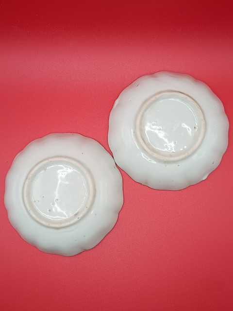 古玩陶瓷青花卷草花卉龍紋小碟一對拍賣,當前價格500元