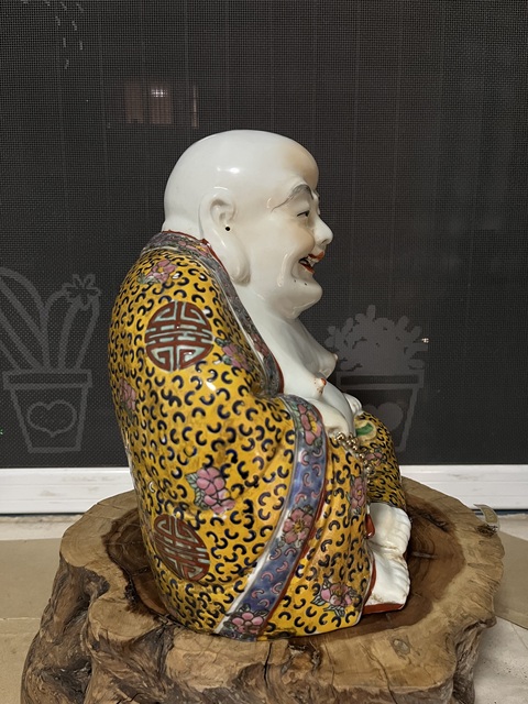古玩陶瓷彌勒佛塑像拍賣,當前價格1999元