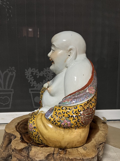 古玩陶瓷彌勒佛塑像拍賣,當前價格1999元