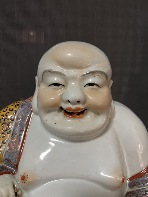 古玩陶瓷彌勒佛塑像拍賣,當前價格1999元