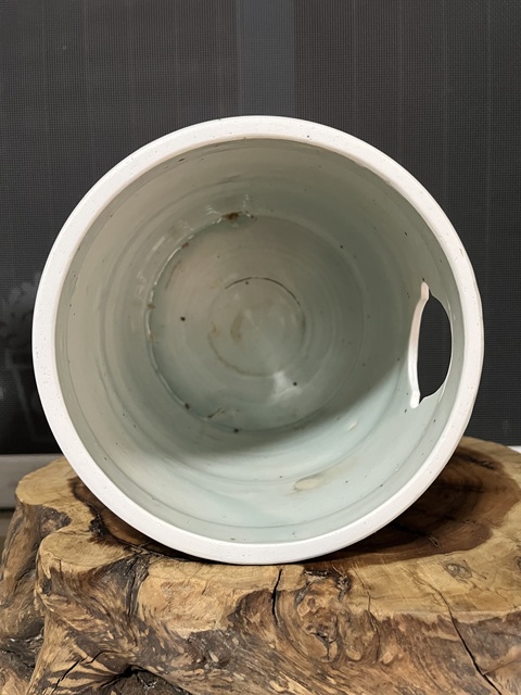 古玩陶瓷青花獅子筆筒改件拍賣，當前價格199元