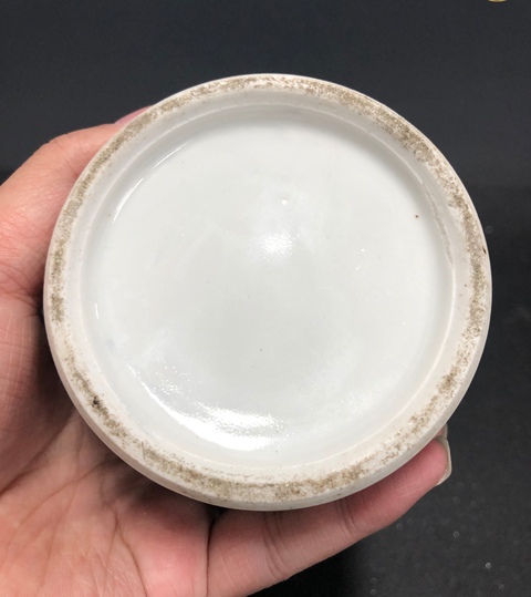 古玩陶瓷松石綠地粉彩人物故事劍筒拍賣，當前價格12000元