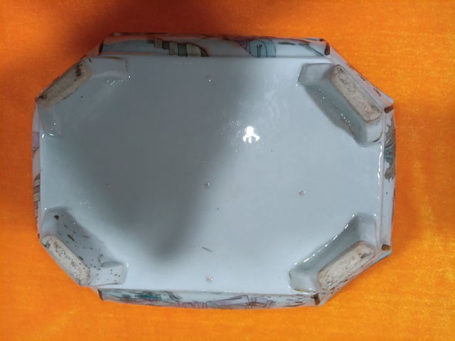 古玩陶瓷晚清名家粉彩四大美人詩文水仙盆拍賣，當前價格4580元