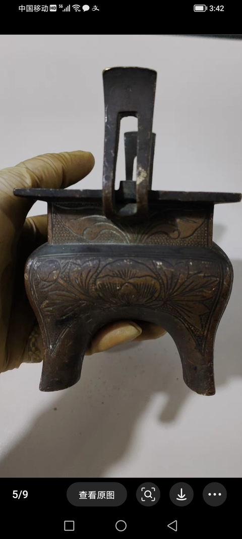 古玩銅器朝冠耳爐拍賣，當前價格2880元