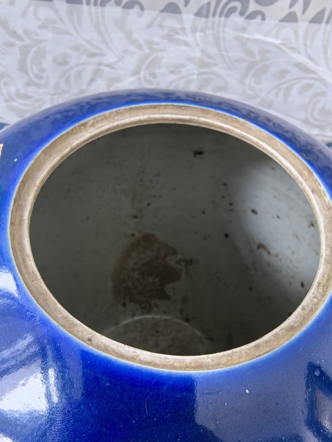 古玩陶瓷清中期霽藍釉冬瓜罐拍賣,當前價格8888元