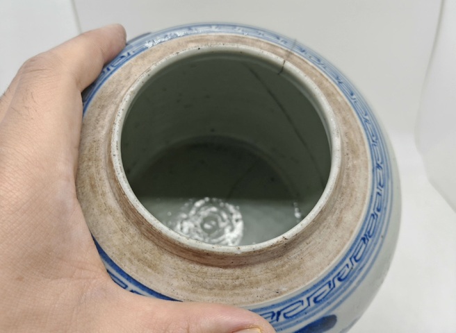 古玩陶瓷乾嘉青花嬰戲圖罐拍賣,當(dāng)前價(jià)格788元