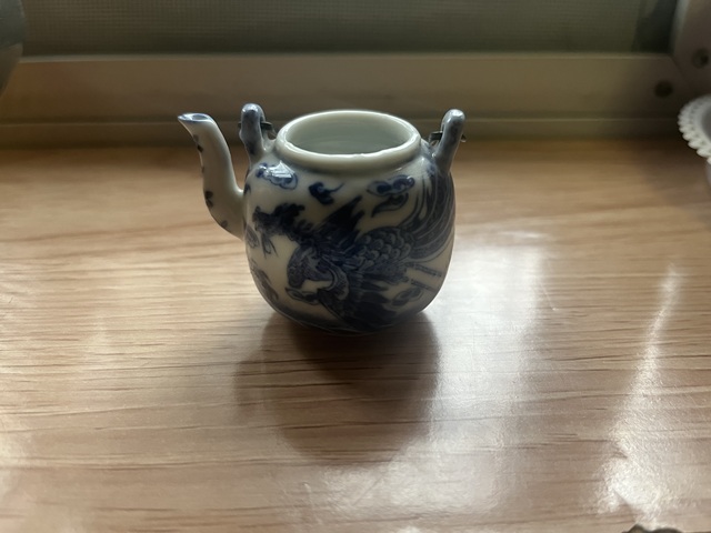 古玩陶瓷光緒青花龍鳳紋茶壺拍賣，當(dāng)前價格6888元